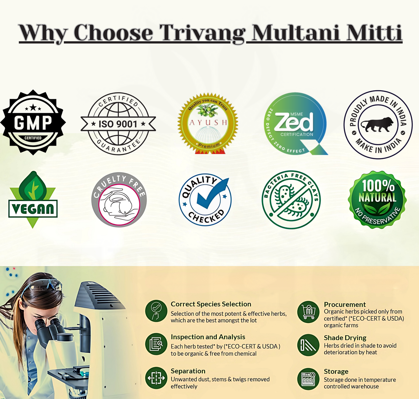 Trivang 100% Natural Multani Mitti Powder
