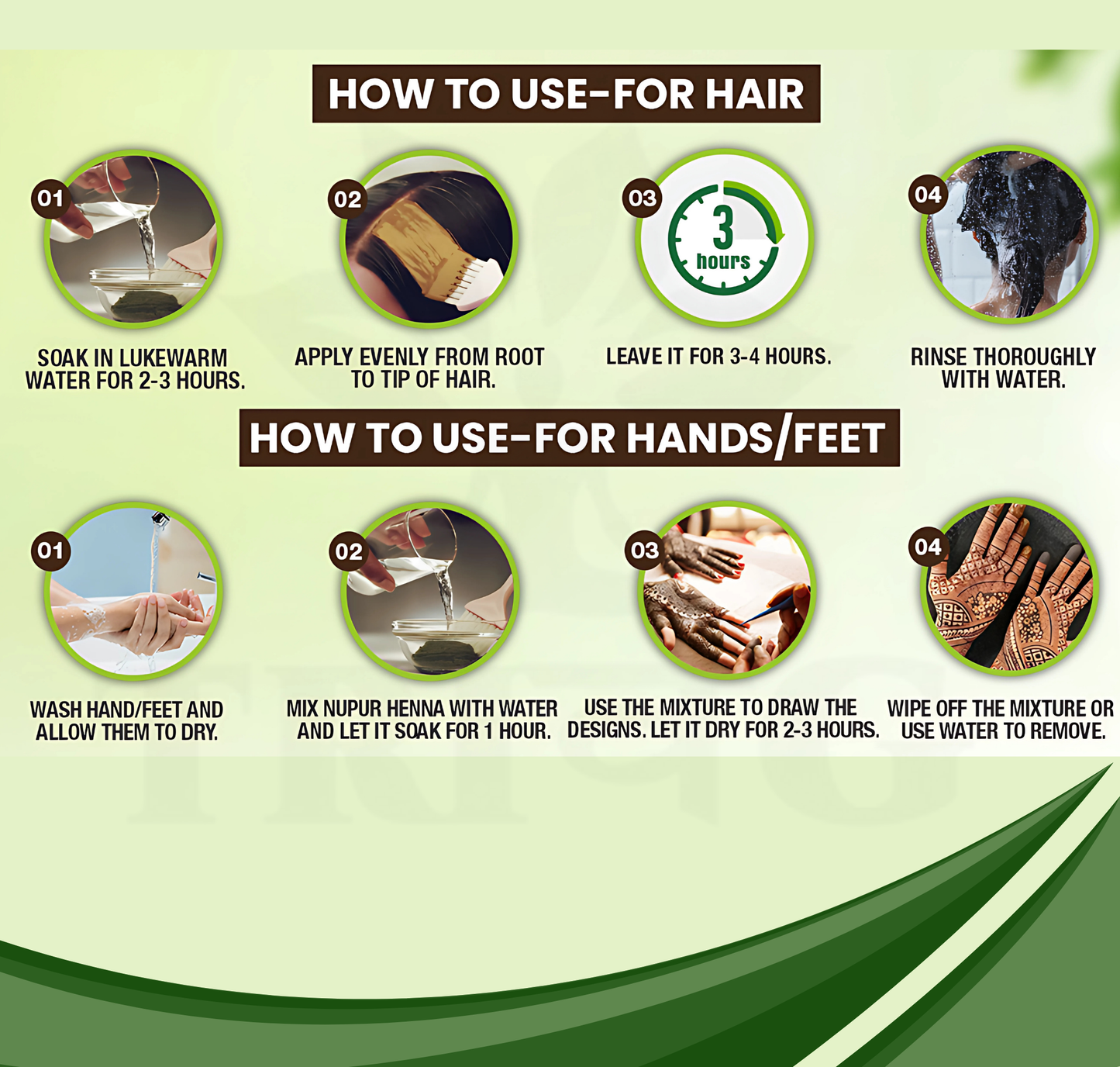 Trivang 100% Pure Herbal Henna Powder