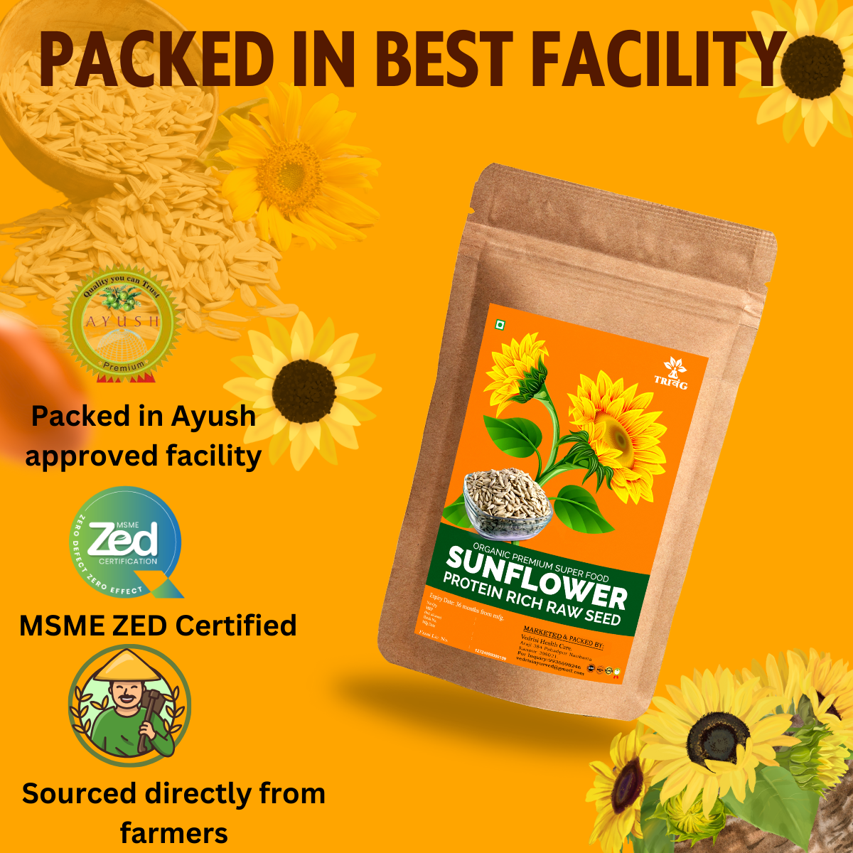 Trivang Sunflower Seeds