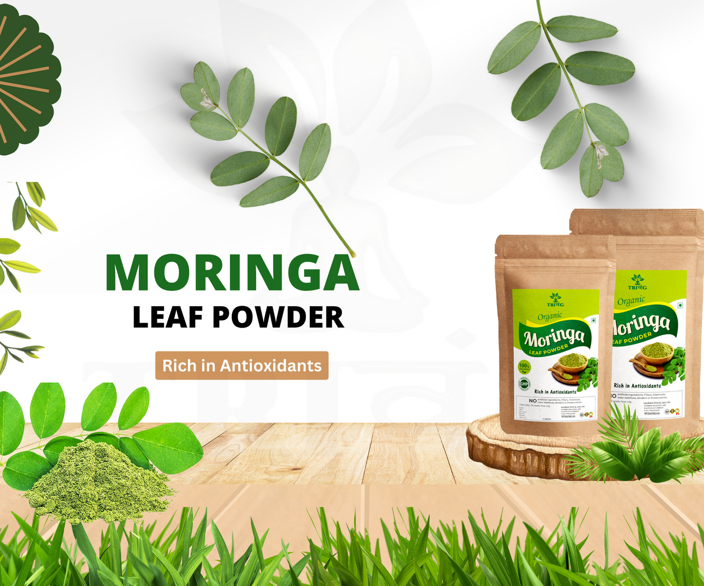 Trivang Organic Moringa Powder