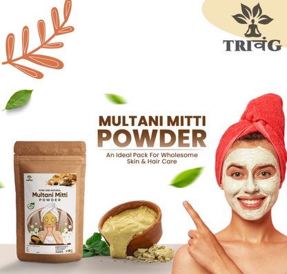 Trivang 100% Natural Multani Mitti Powder