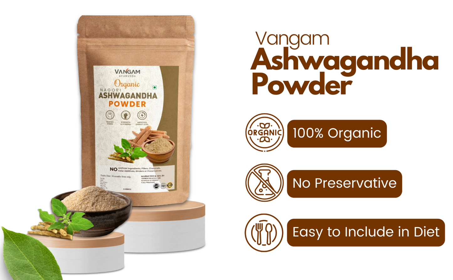 Vangam 100% Pure Ashwagandha Powder