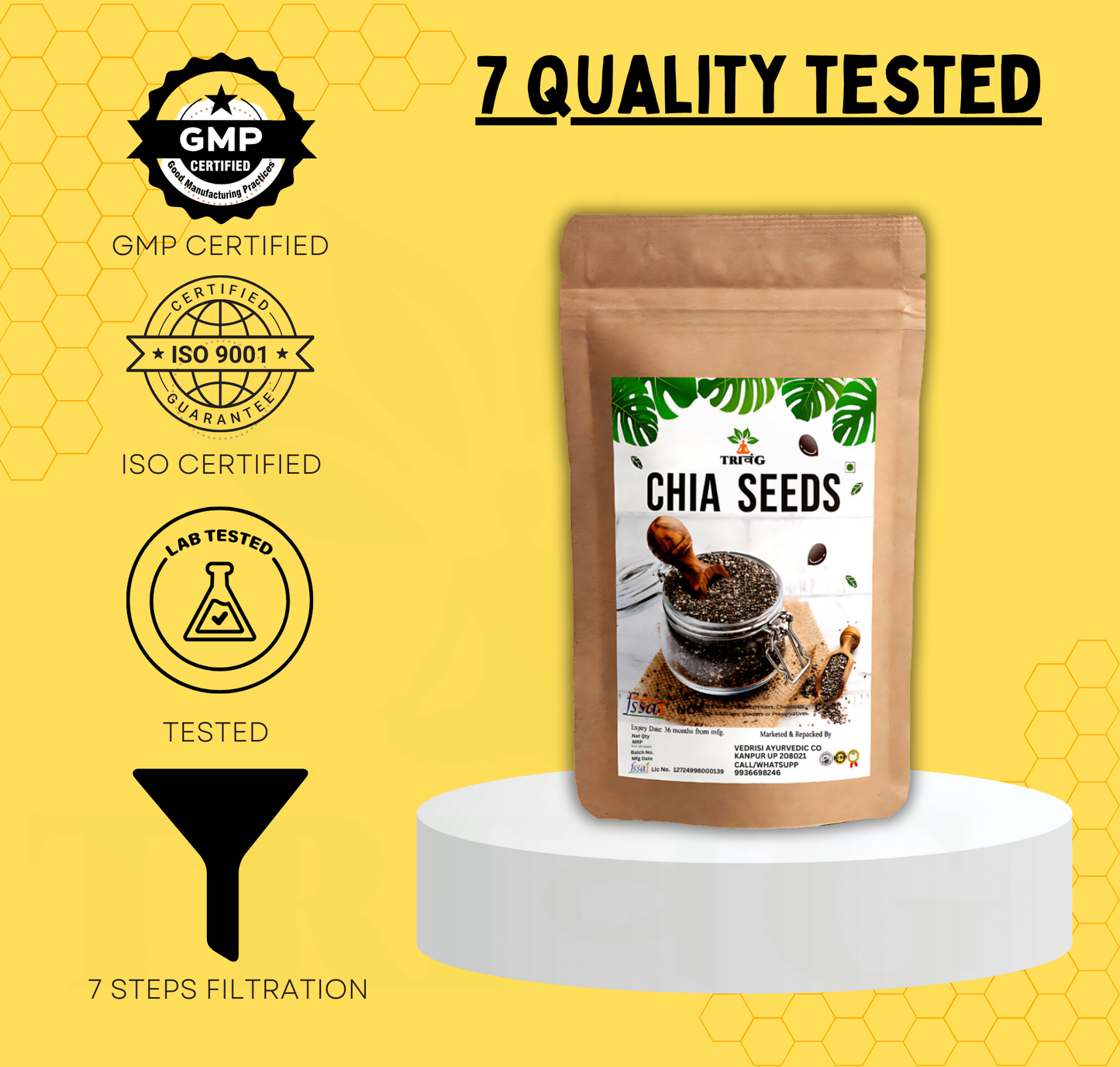 Trivang 100% Natural Chia Seeds