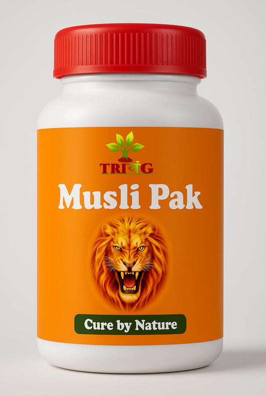 Trivang Musli Pak 100g | Shilajit,Ashwagandha, Gokshura, Safed Musli (Advanced Granule Formula) | Ayush Approved (Pack of 1)