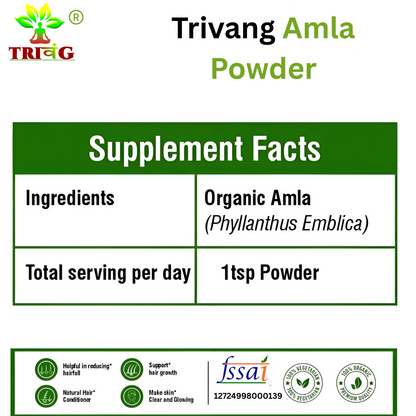 Trivang Pure & Natural Amla Powder