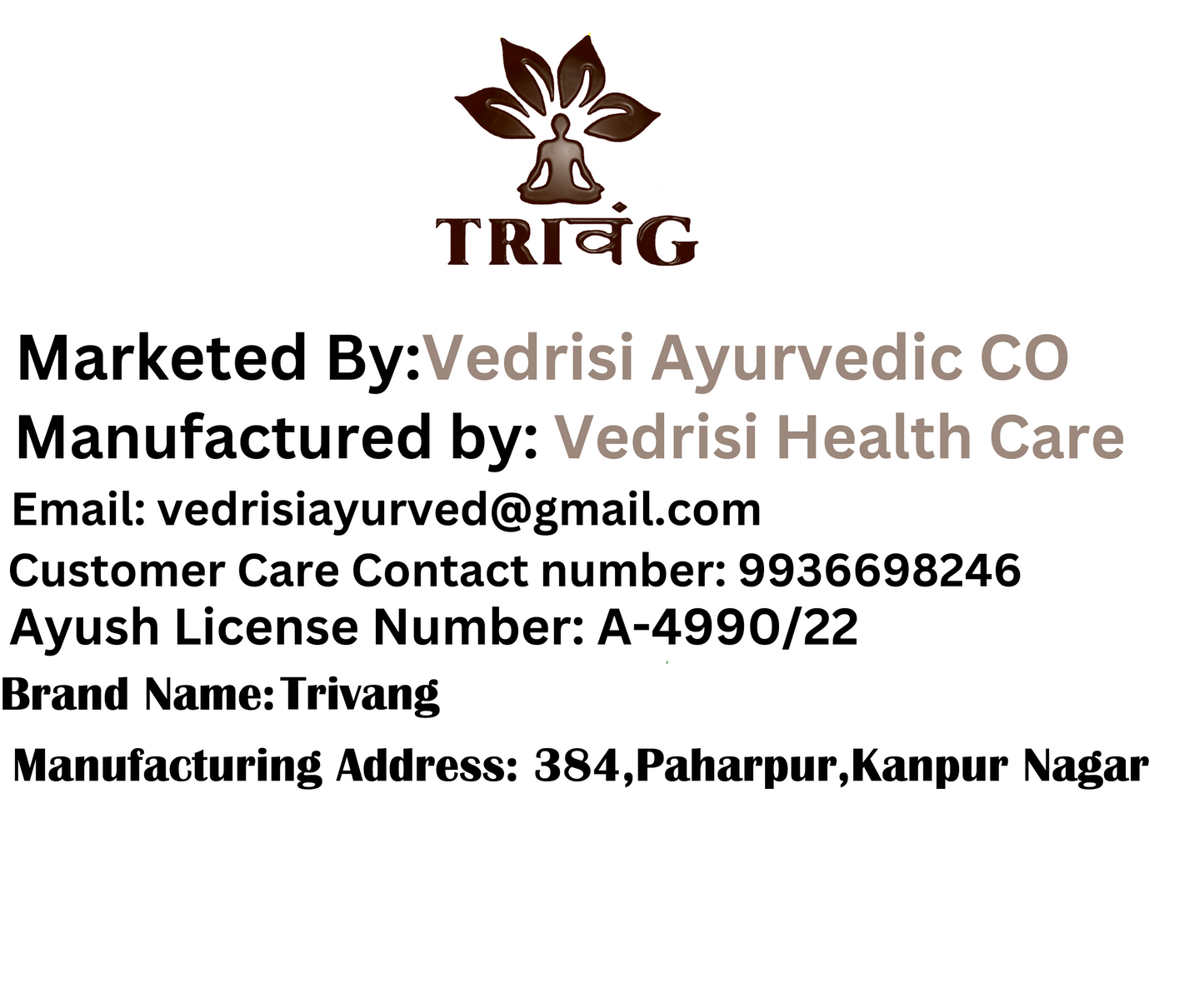 Trivang Pure & Natural Amla Powder