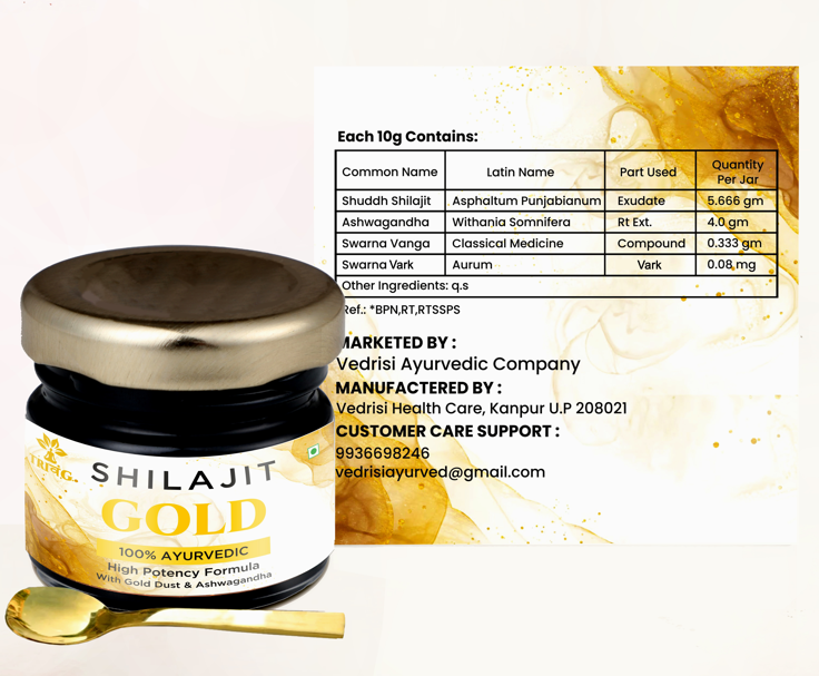 Trivang Shilajit Gold Resin